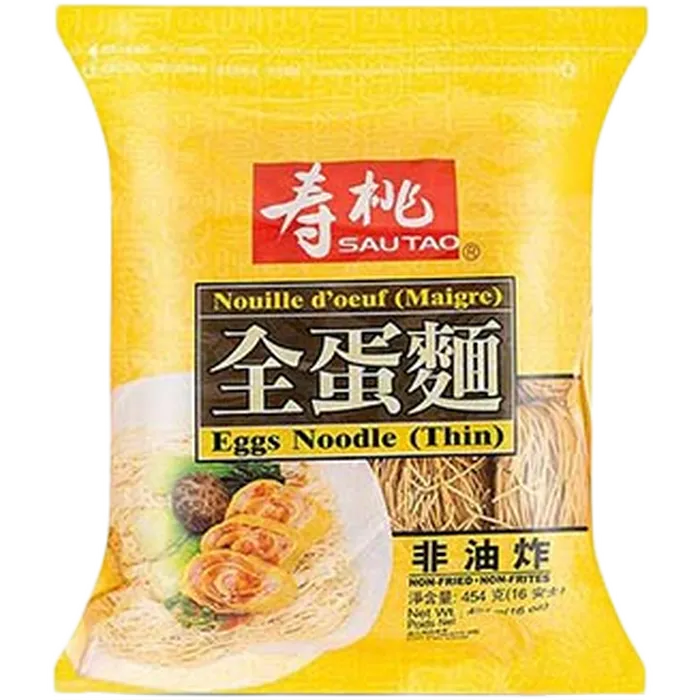 SAU TAO Egg Noodle (Thin - Dünn) 454G