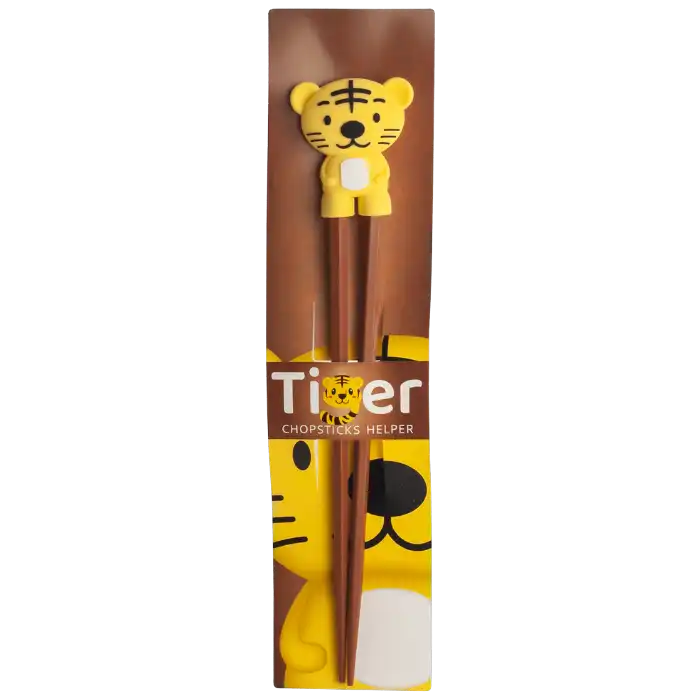 Chopstick Helper Tiger Essstäbchenhelfer