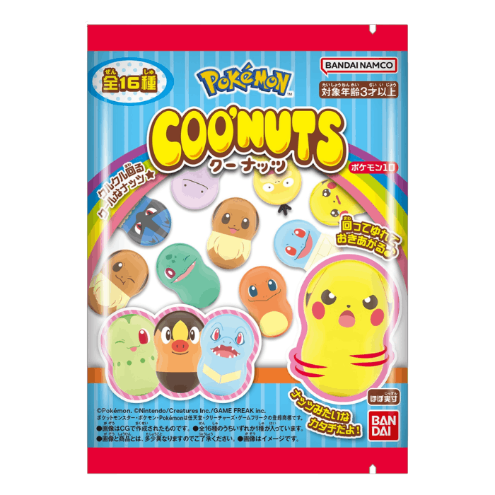 BANDAI Coo'nuts Pokemon mit Kaugummi 1,5g
