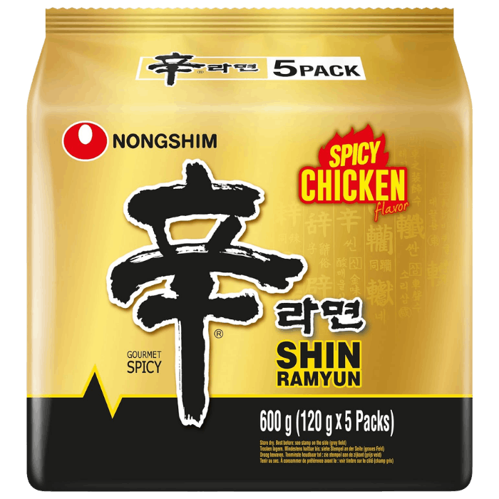 NONGSHIM Instant Nudeln Shin Ramyun Hühnchen5X120