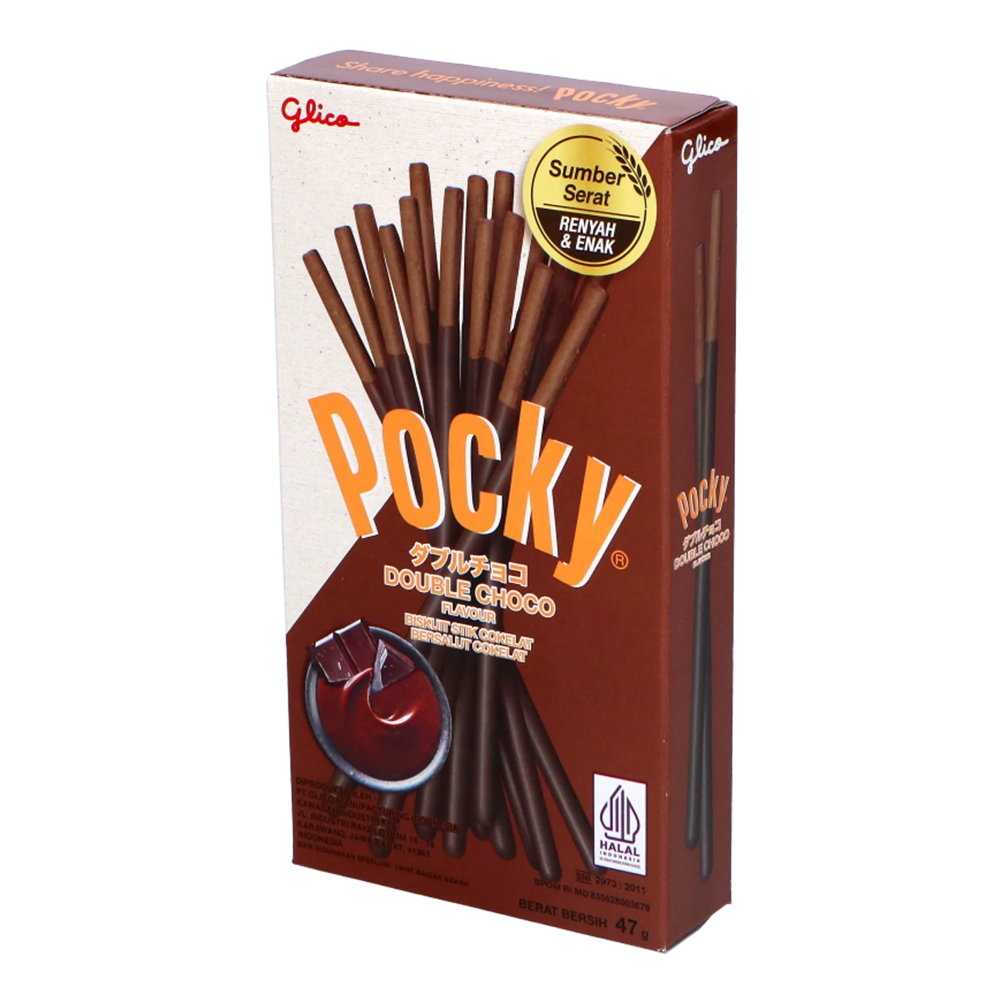 POCKY Biscuit Sticks Double Choco 47G