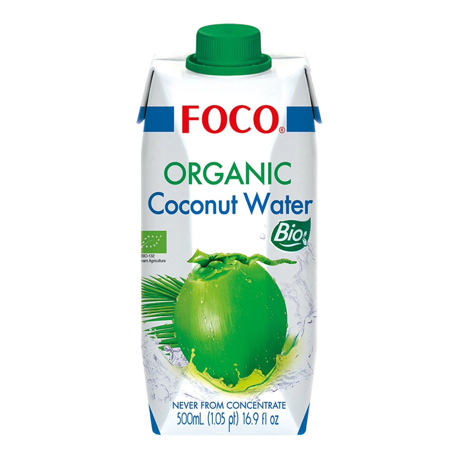 FOCO Bio Kokoswasser Kokonusssaft 500ml