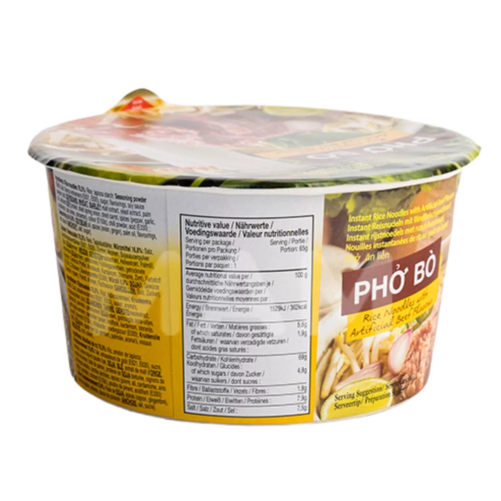 MAMA Instant Reisnudeln Pho Bo 65G