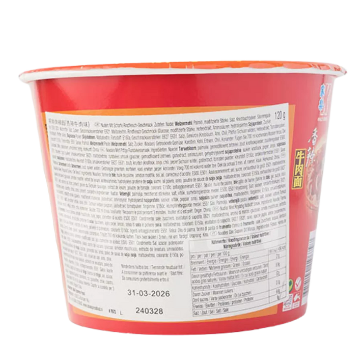 KAILO Instant Nudeln Rind Scharf Bowl 120G