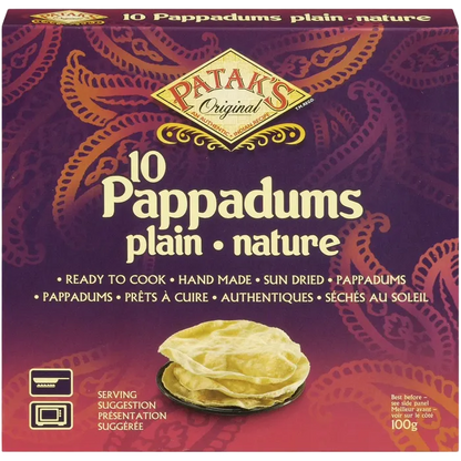 PATAK'S Pappadums Natur 100G