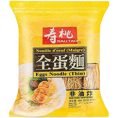 SAU TAO Egg Noodle (Thin - D√ºnn) 454G