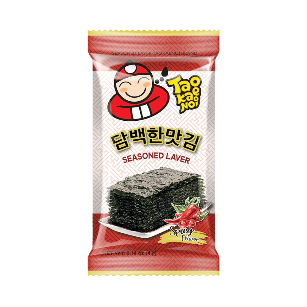 TAOKAENOI Seasoned Laver Seaweed Spicy 4G