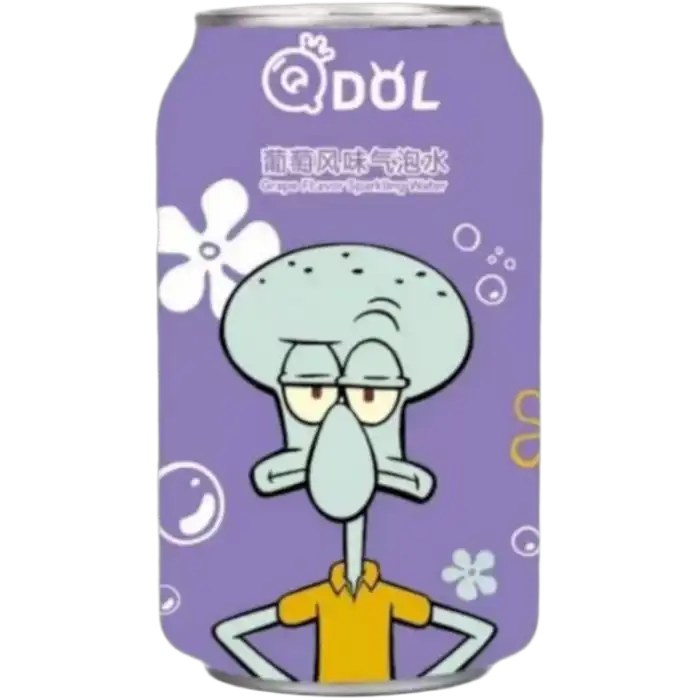 QDOL Spongebob Sparkling Drink Grape Flav. 330ML