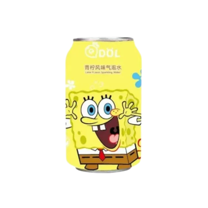 QDOL Spongebob Sparkling Drink Lime Flav. 330ML