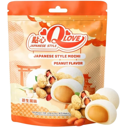 QLove Mochi Peanut Standing Pouch 120G