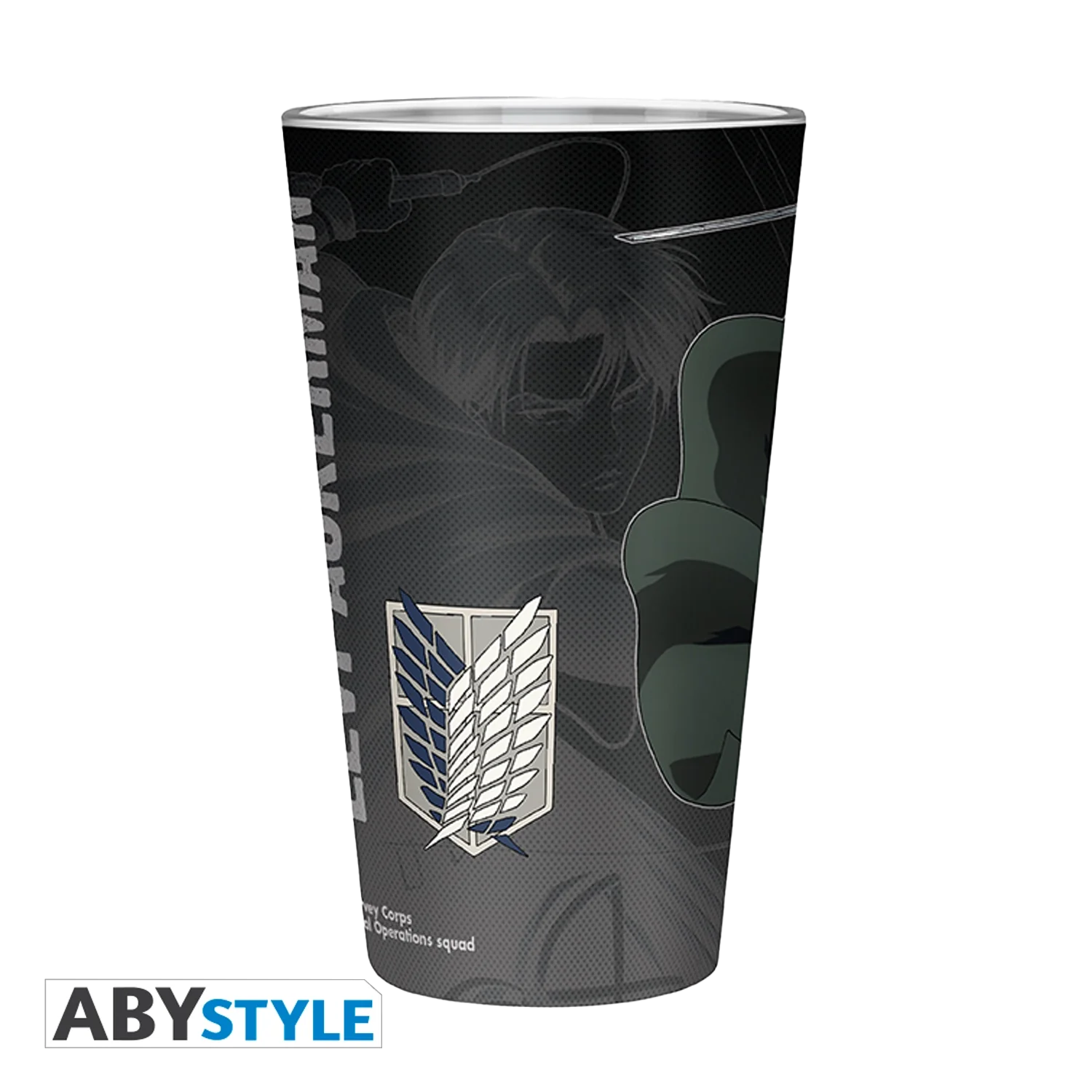 ATTACK ON TITAN Large Glass Levi S4 400ML