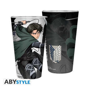 ATTACK ON TITAN Large Glass Levi S4 400ML