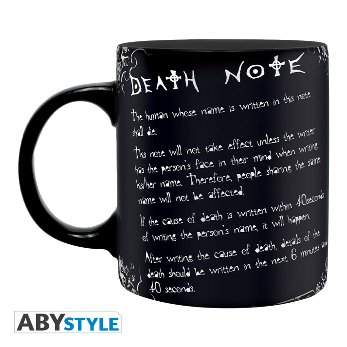 DEATH NOTE Mug 320ML L & Rules