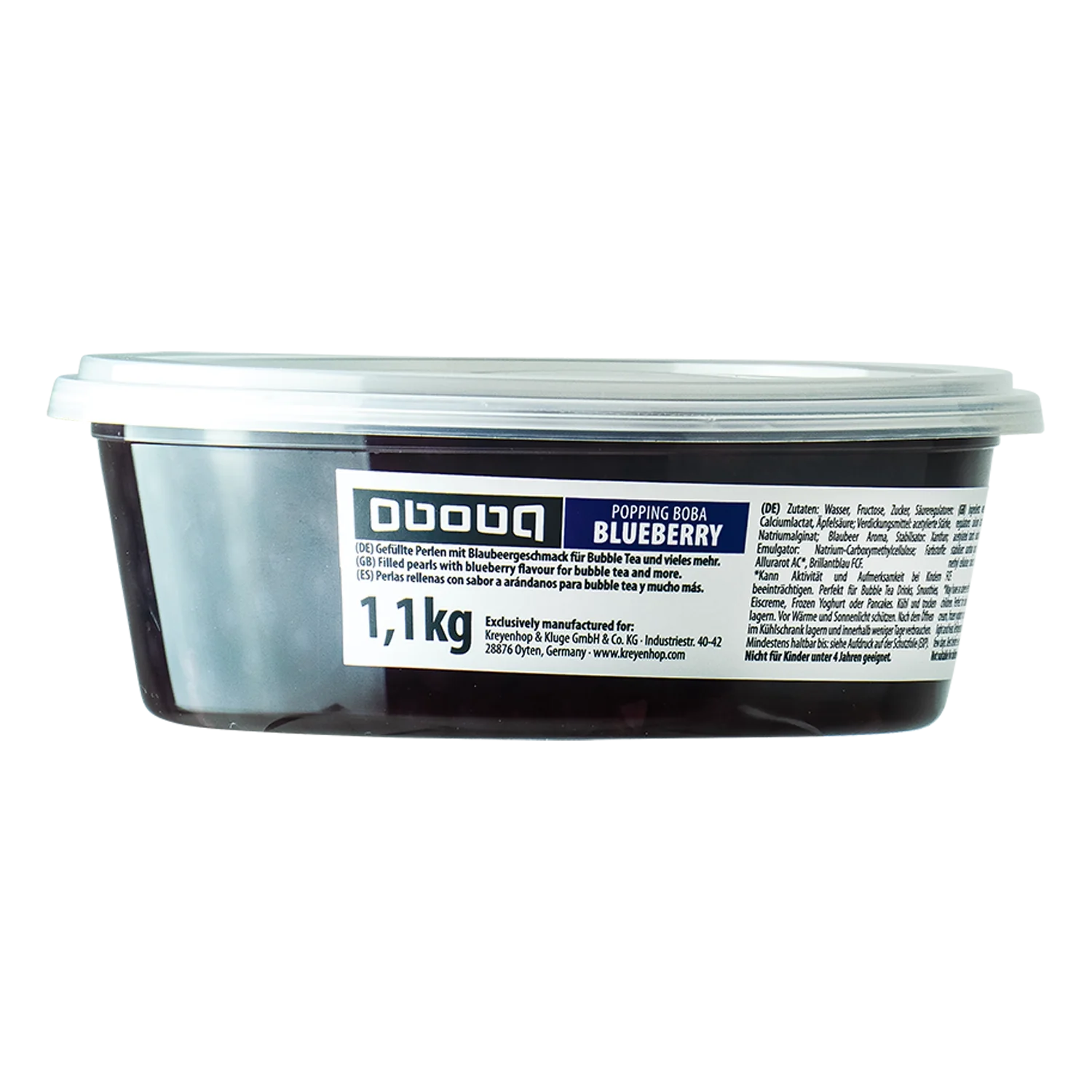 OBOBA Popping Boba Blueberry 1,1KG