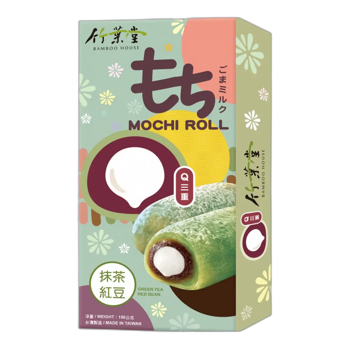 BAMBOO HOUSE Mochi Roll Matcha Red Bean 150G