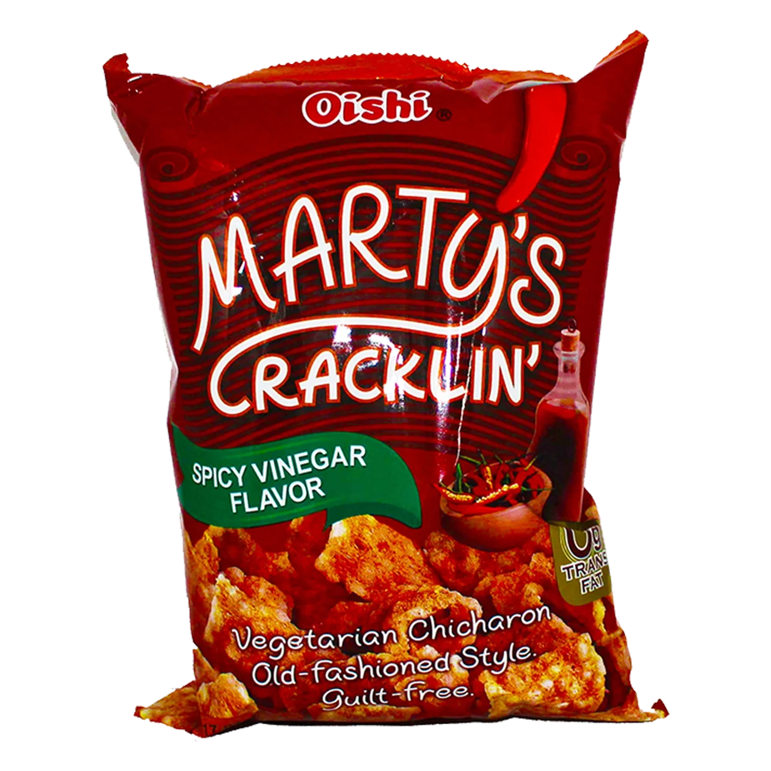 OISHI MARTY'S Crackling SpicyVinegar Chicaron 90G