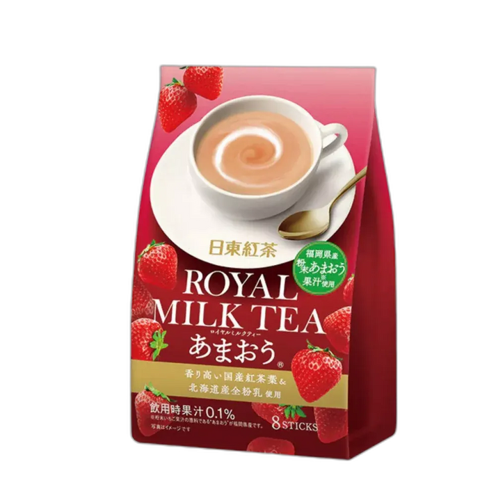 NITTO Royal Milk Tea Strawberry – Erdbeer-Milchtee aus Japan, 120g