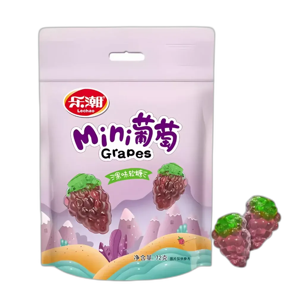 LE CHAO Soft Candy Grape 72G – Fruchtige Gummibonbons aus China