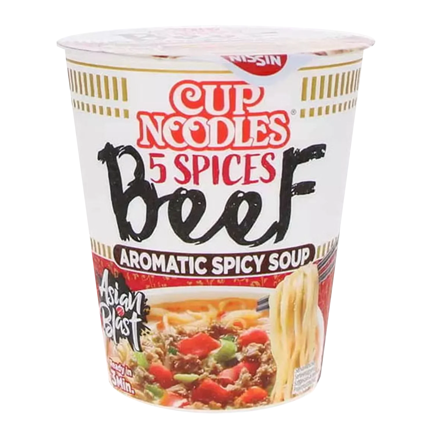 NISSIN Cup Noodle 5 Spices Beef 67G