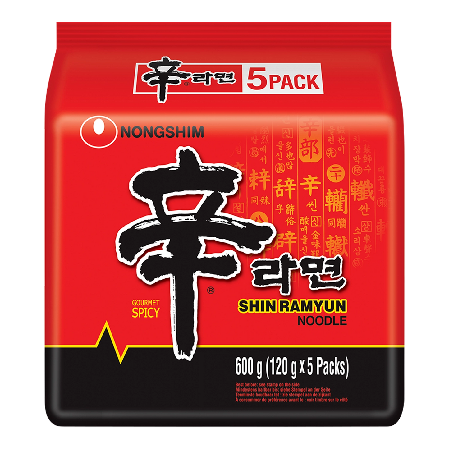 NONGSHIM Instant Nudeln Shin Ramyun 5x120G