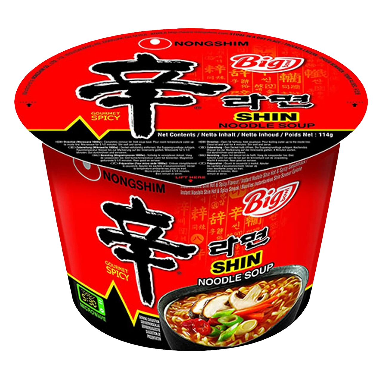 NONGSHIM Instant Noodles Shin Ramyun Big Bowl 114G