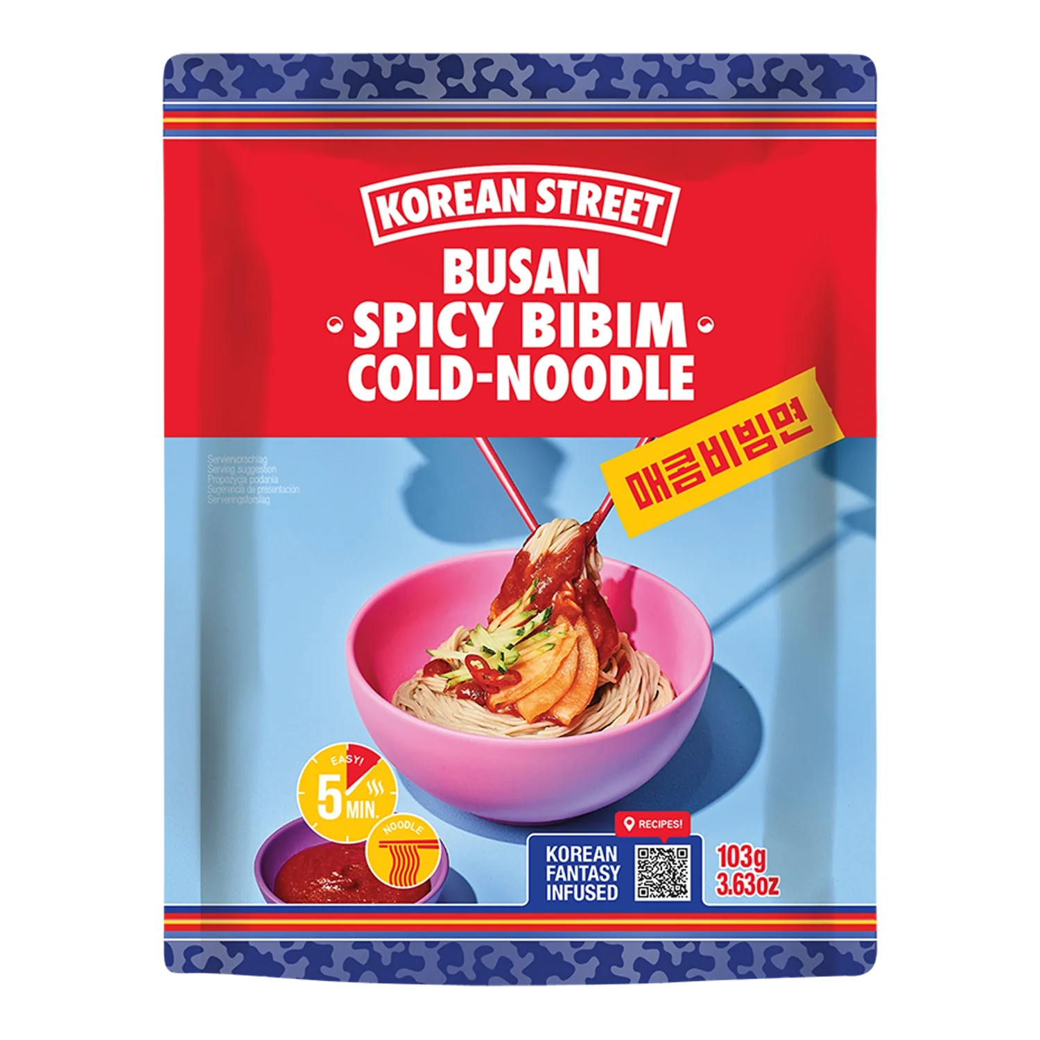 KOREAN STREET Bibim Cold Noodle Busan Spicy 162,5G