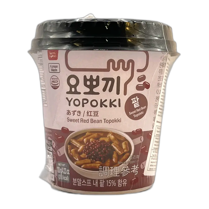 YOPOKKI Ricecake Cup Sweet Red Bean 120G