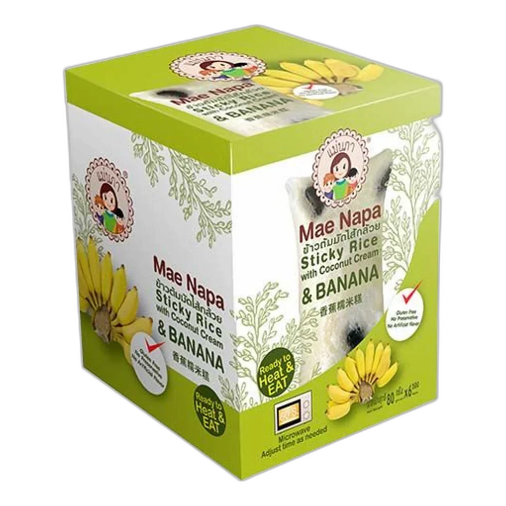 MAE NAPA Steamed Sticky Rice Cake Coco&Banana 80G