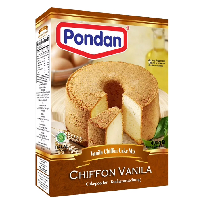 PONDAN Chiffon Cake Vanille-Backmix 400G