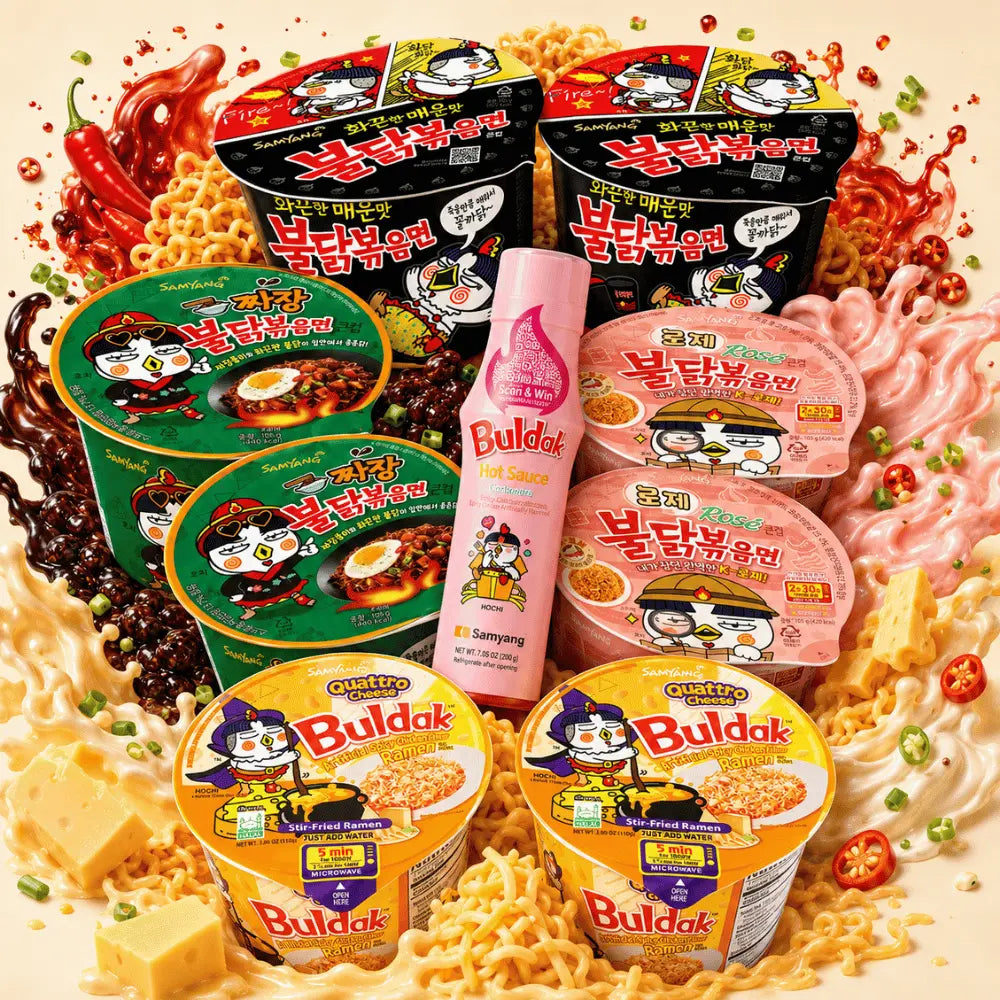 SAMYANG Buldak Friends Night Box 8 Bowls + Sauce