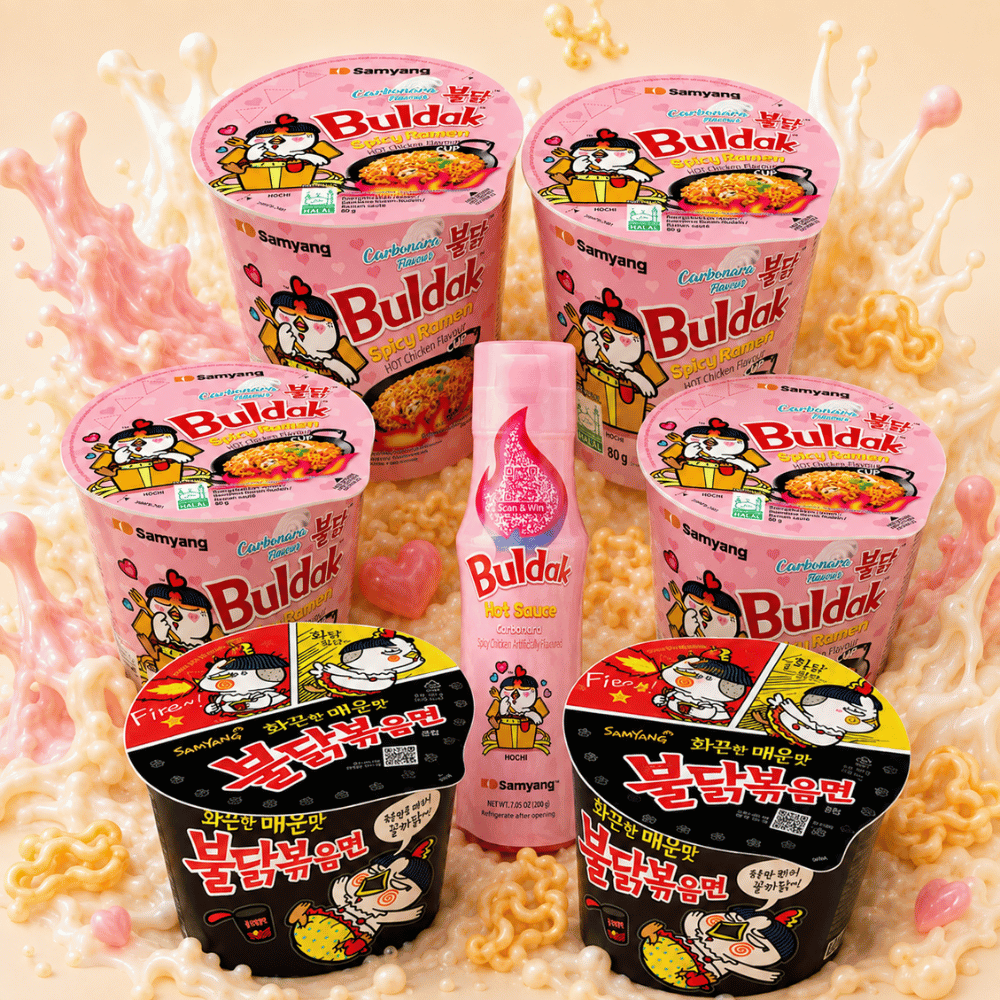 SAMYANG Buldak Office Survival Box 6 Cups & Bowls + Sauce
